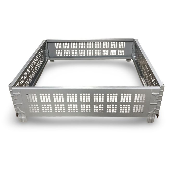 Huvudbild Pallkrage 800x800 mm metall grålackerad - ...