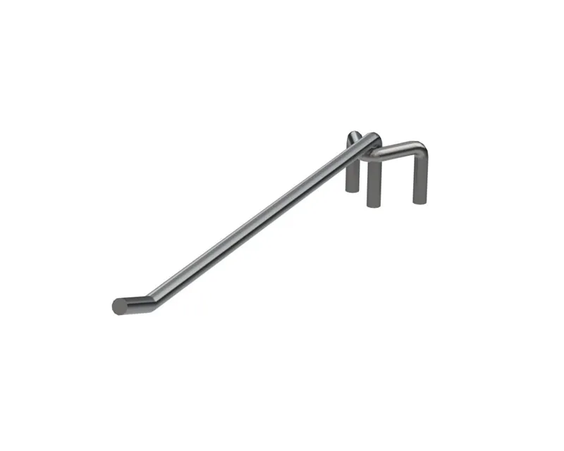 Enkelspjut detaljskena 6x200 mm zink