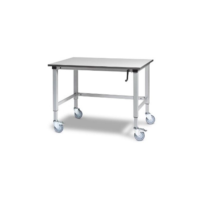 Huvudbild Arbetsbord på hjul höj & sänkb vev 150 kg