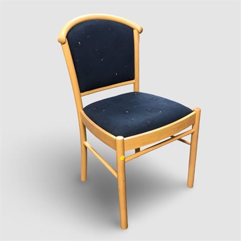 Konferensstol bok/blå