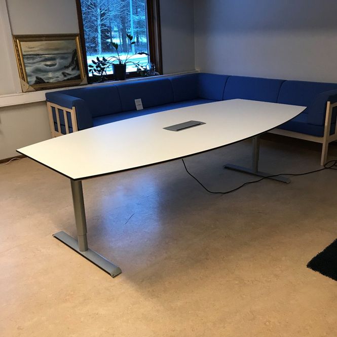 Huvudbild Konferensbord 2400x1200/800 vitt - begagnad