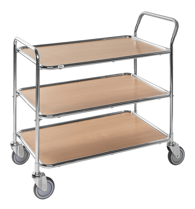 Bordsvagn 3 plan | Laminat | Elförzinkad