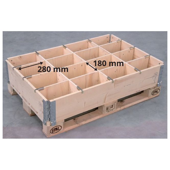 Huvudbild Pallkrageavdelare i slitsad plywood – 16 ...