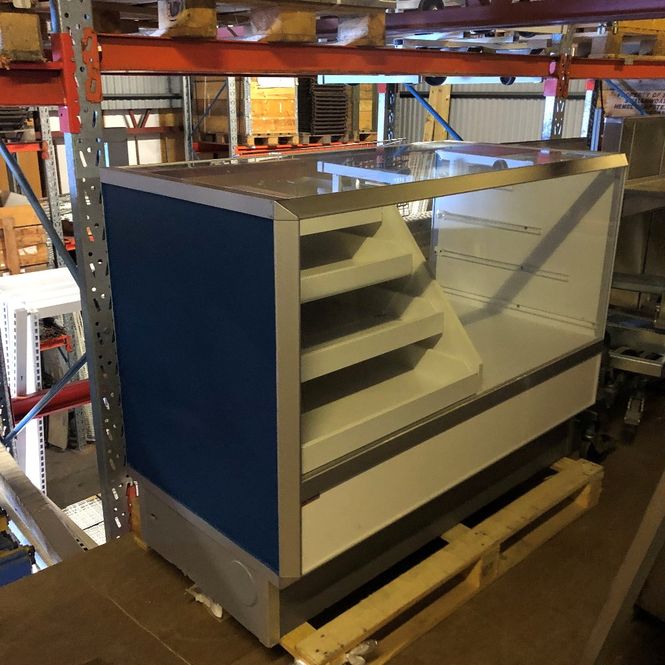 Huvudbild Butiksdisk med vitrin - begagnad