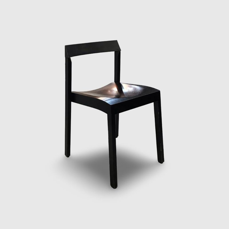 Stol trä svart - begagnad