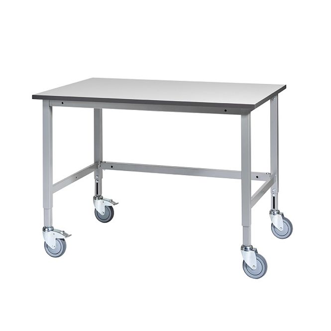 Huvudbild Arbetsbord Silverline med hjul