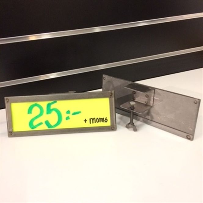 Huvudbild Skylthållare med skruvfäste 215x80 mm, klarlack - ...