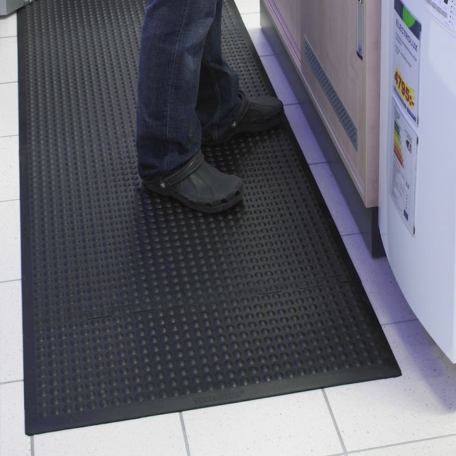 Huvudbild  Arbetsplatsmatta Yoga Flex Svart