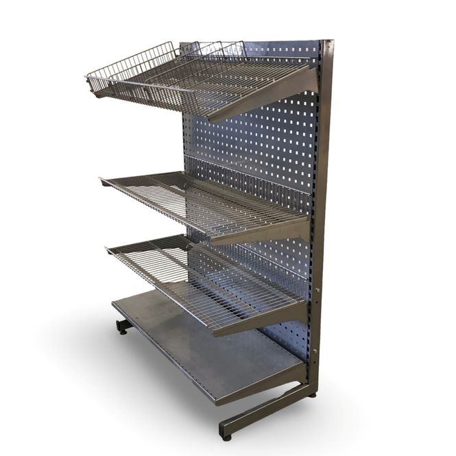 Huvudbild Butiksinredning L-stativ höjd 133cm grå - ...