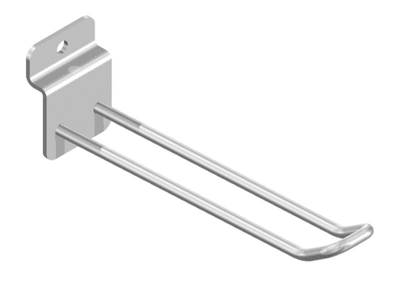 Dubbelspjut spårpanel 200 mm krom