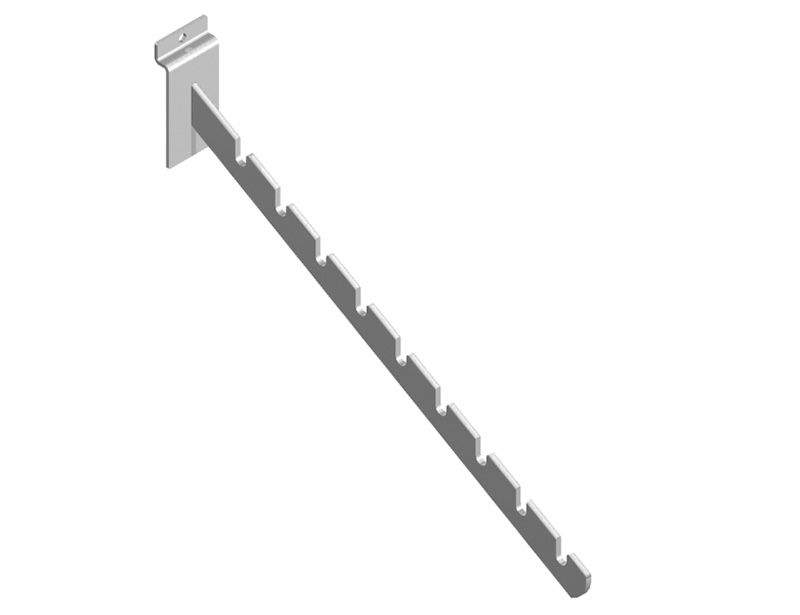 Hackarm spårpanel lutande 400 mm krom