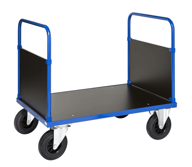 Huvudbild Gavelvagn 2 gavlar | MDF-laminat | Blå lackad