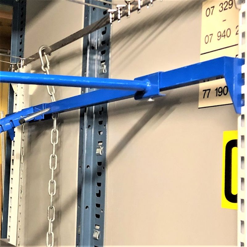 Fyrkantsskena 90 cm blå - begagnad