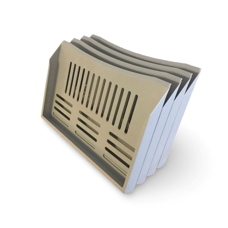 Blankettfack A4 stapelbar grå plast