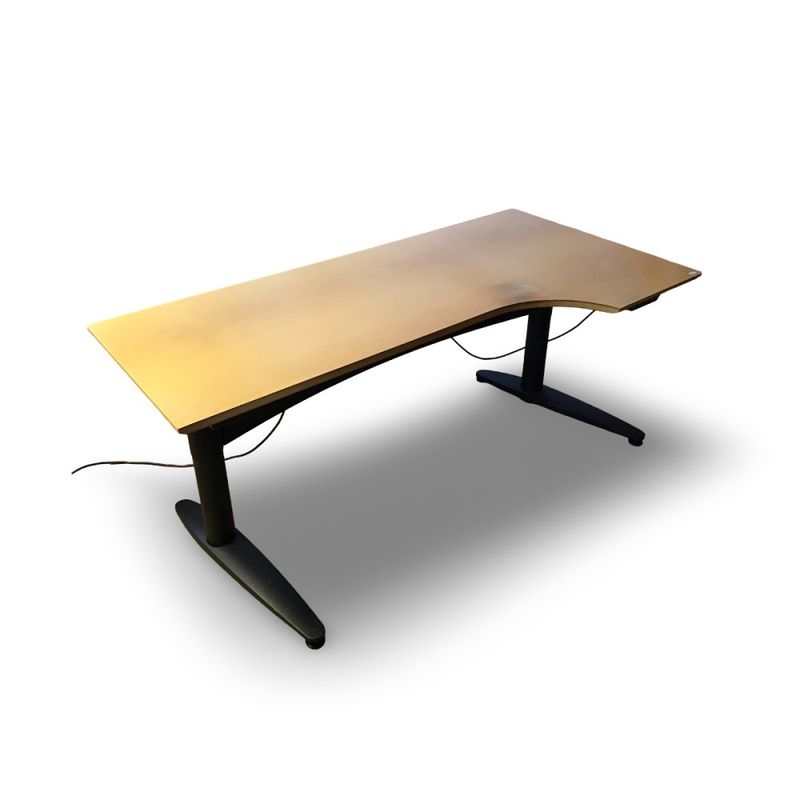 Skrivbord höj & sänkbart 160x80/59 cm boklam. - begagnat