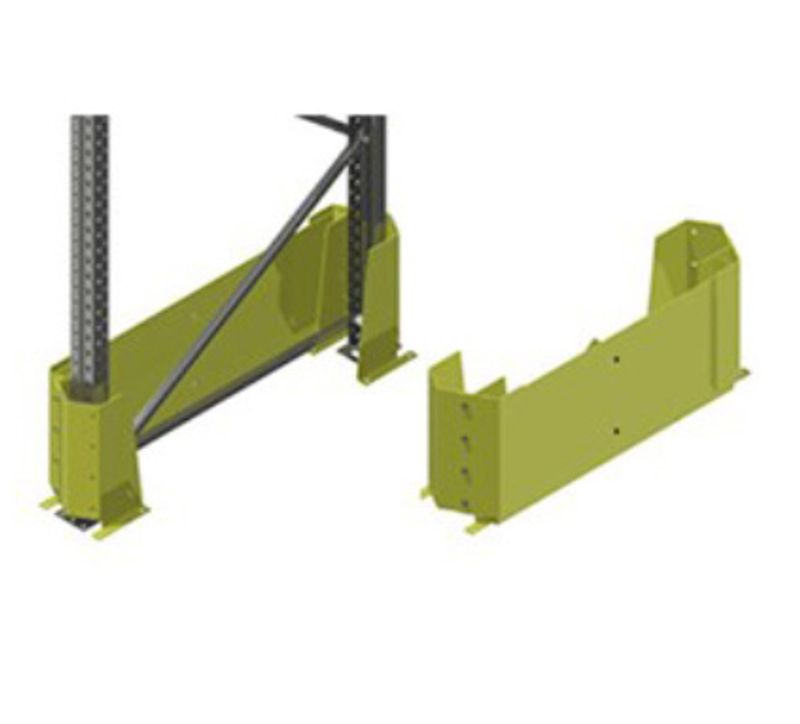 Gavelskydd dubbel 2400mm H:400mm Gul