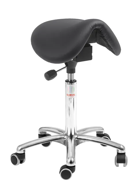 Huvudbild Sadelstol Dalton ALU50 Svart konstläder