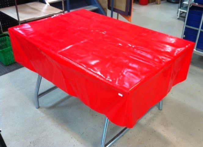 Huvudbild Pallöverdrag röd 80x120x27 cm - begagnad