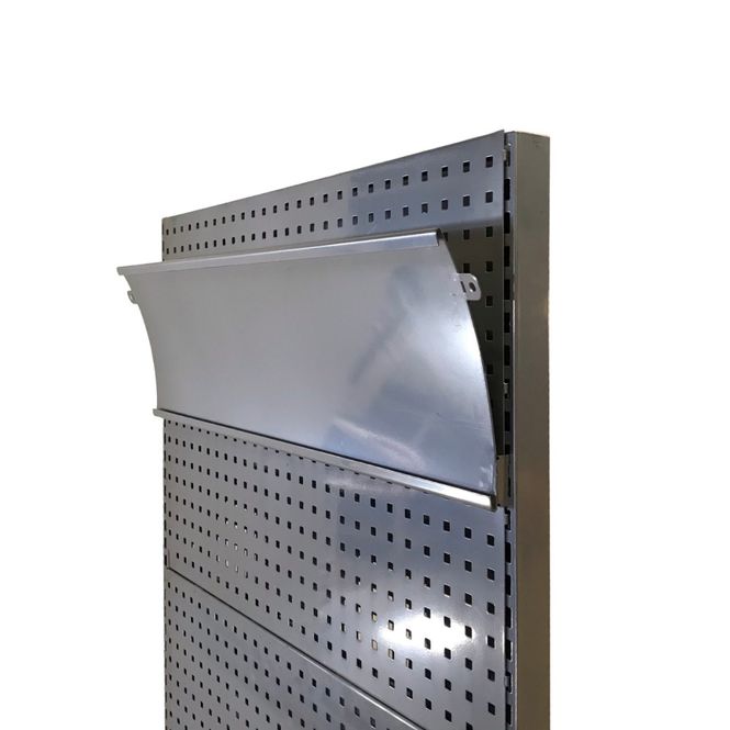 Huvudbild Skylthållare svängd 270x900 mm grå - begagnad